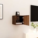 The Living Store Stenska TV omarica rjavi hrast 30,5x30x30 cm - Stenska TV Omarica, (21375023) Cene