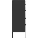  Ladičar crni 80 x 35 x 101,5 cm čelični | shoptok.hr