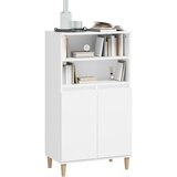  Visoka komoda bijela 60x36x110 cm od konstruiranog drva | shoptok.hr