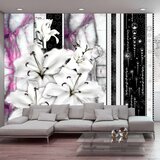  Tapeta - Crying lilies on purple marble 100x70 Cijene