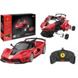  Licencirani auto na daljinsko upravljanje i sastavljanje Rastar 1:18 Ferrari FXXK EVO - crveni - 88 elemenata | Shoptok.si