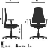 MID.YOU Pisarniški Stol Belio W, Siva | Shoptok.si