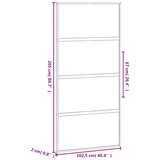  Klizna vrata crna 102,5x205 cm od kaljenog stakla i aluminija | shoptok.hr