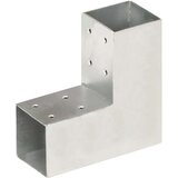 Spojnik za stupove u L-obliku od pocinčanog metala 71 x 71 mm | shoptok.hr