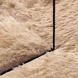  Čupavi tepih s visokim vlaknima NAVARRA bež 120x120cm poliester | shoptok.hr