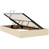  LED krevet za pohranu s madracem Krem 120 x 200 cm Tkanina | shoptok.hr