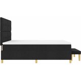  Krevet s opruga kutije s uzglavljem Crna 200 x 180 cm tkanina | shoptok.hr