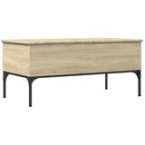  Stolić za kavu boja hrasta 100 x 50 x 45 cm od drva i metala | shoptok.hr
