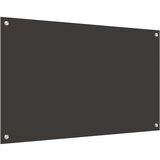 vidaXL Zaščita za kuhinjo 2 pcs Temno siva 100 x 60 cm kaljeno steklo | Shoptok.si