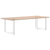  Noge za blagovaonski stol T-oblika 2 kom Bijele 100x35x(72-73) cm Čelik | shoptok.hr