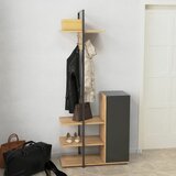 HANAH HOME rone - anthracite anthraciteoak hall stand Cene