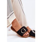 Boto Flat Women's Sandals With Decorative Detail Black Nellodra | Shoptok.si