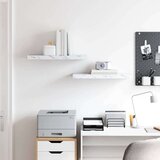  Polica na zidu Zidne 2 pcs Bijeli mramor 60 x 23 5 x 4 cm | shoptok.hr