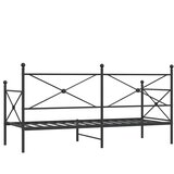  Dnevni krevet bez madraca crni 75x190 cm čelik | Eponuda.com
