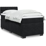 Box spring krevet s madracem crni 90x200 cm baršunasti | shoptok.hr
