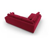 Cosmopolitan Design Crvena baršunasti sklopiva/s prostorom za odlaganje kutna garnitura (s lijevim kutom/u obliku slova L) Kyoto – | shoptok.hr