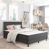 Box spring okvir za krevet od tkanine sivi 160 x 200 cm Cijene