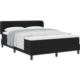 vidaXL Box Spring Krevet s Madracem Crni 140x190 cm Tkanina Cijene