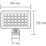  Reflektor LED 6W sa solarnim panelom FLP2000SOLAR, PIR detektor, IP65, Crni | Eponuda.ba