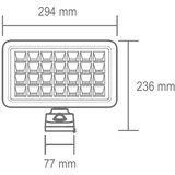  Reflektor LED 6W sa solarnim panelom, PIR detektor, IP65 - FLP2000SOLAR | shoptok.hr