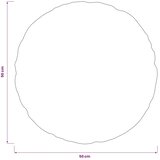  Jastuk s jastukom HEERLEN 2 kom. Antracit PV flis - Antracit Ø 50 cm 2 | shoptok.hr