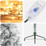  Umjetno božićno drvce s nogom 240 cm 300 LED lampica | shoptok.hr
