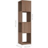 vidaXL vrtljiva omarica sonoma hrast 34,5x34,5x147,5 cm iverna plošča | Shoptok.si