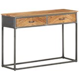 Maison Chic konzolna miza - miza ob steni 110x35x75 cm trden akacijev les, (21786557) | Shoptok.si