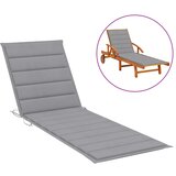 vidaXL jastuk za ležaljku za sunčanje sivi 200 x 50 x 3 cm od tkanine Cijene