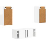  Set TV komoda Zidne 2 pcs Visoki sjaj bijela Konstruirano drvo | Eponuda.com