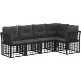  Set vanjskih sofa Crna Poliester - Crna bez stola | shoptok.hr