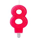 Lucky candle, svećica, pink - odaberite broj Cene