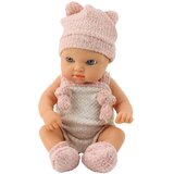  Lutka beba, ružičasta odjeća, kapa, podbradak, 18 cm | shoptok.hr