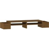  Stalak za monitor boja meda 100x27,5x15 cm od masivne borovine | shoptok.hr