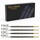 Green Stuff World Premium Kolinsky Brush Set - GOLD SERIES | Set Četkica od Dlake Sibirske Kune | Eponuda.com