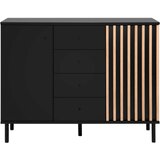Livetastic KOMODA, črna, hrast artisan | Shoptok.si