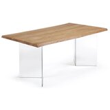 Kave Home Blagovaonski stol s pločom stola u dekoru hrasta u prirodnoj boji 90x160 cm Lotty – | shoptok.hr