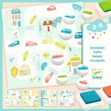 Djeco Kreativni set štampiljk – promet v mestu | Shoptok.si