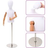  Podesivi Maneken 120-157 cm s Postoljem Uniseks PP Bijela | shoptok.hr