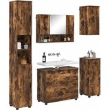  Set namještaja za kupaonicu 5 kom. Dimljeni hrast Smeđa 35 x 30 x 192 cm | shoptok.hr
