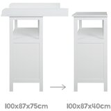 Roba Bela otroška komoda s previjalnim pultom 75x100x87 cm Hamburg – | Shoptok.si