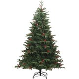 Umjetno božićno drvce sa šarkama, šiškama i bobicama 210 cm | shoptok.hr