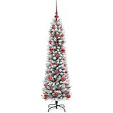 vidaXL Umjetno božićno drvce s stalakom Zelena i bijela 120 cm | shoptok.hr
