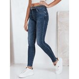 DStreet Jeansy damskie skinny push up niebieskie Cene