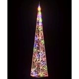 vidaXL Akrilni ukrasni stožac s LED svjetlima raznobojni 90 cm | shoptok.hr
