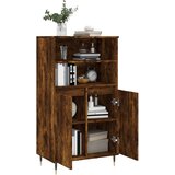  Visoka komoda dimljenog hrasta 60x36x110 cm konstruiranog drva | shoptok.hr