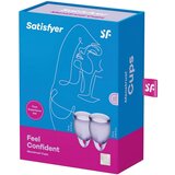 Satisfyer menstrualna čašica - feel confident menstrual cup - lilac | shoptok.hr