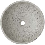 Nadgradni umivaonik sivi okrugli Φ 41 x 14 cm keramički | shoptok.hr