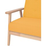  2-dijelna garnitura od tkanine žuta | shoptok.hr