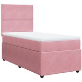 Box spring krevet s madracem ružičasti 90x200 cm baršunasti | shoptok.hr